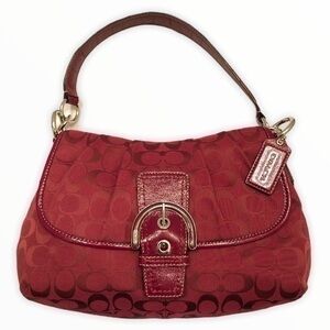 Coach | Bags | Coach Red Signature C Soho Hobo Bag F793 Rare